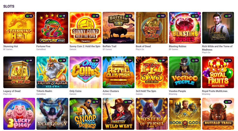 play casino games online